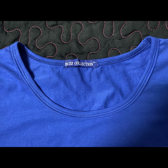 Long Sleeve Top BLUE 3D Size M - Picture 6 of 10